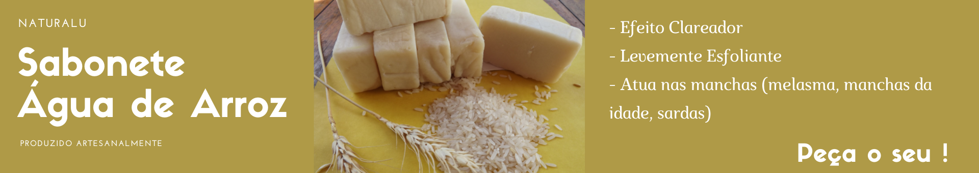 Sabonete Artesanal de Arroz
