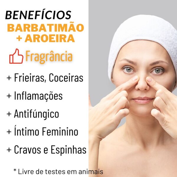 Kit (2) Sabonete Barbatimão + Aroeira Coceira (íntimo) - Image 3